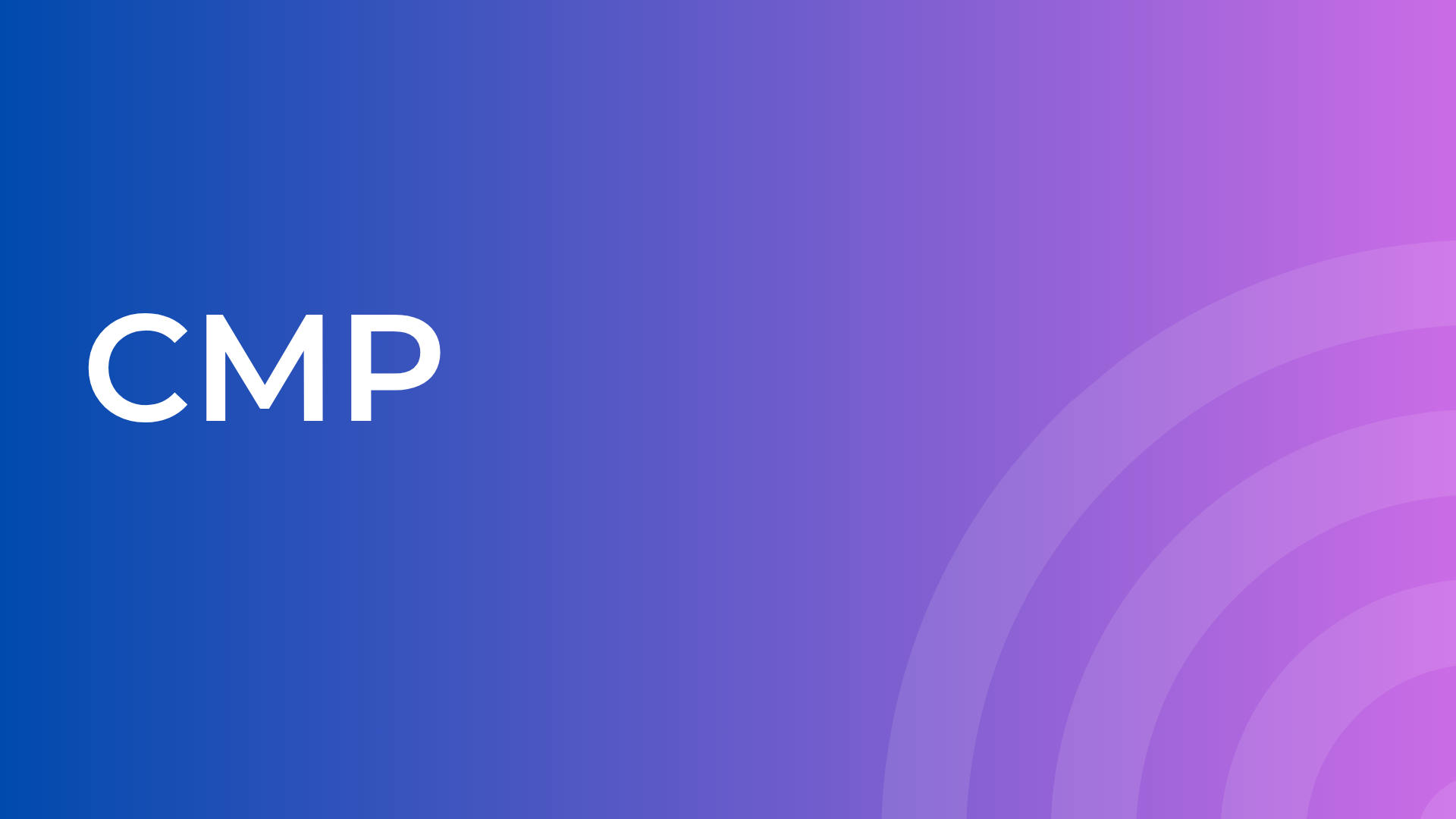 Customer Management Platform (CMP)