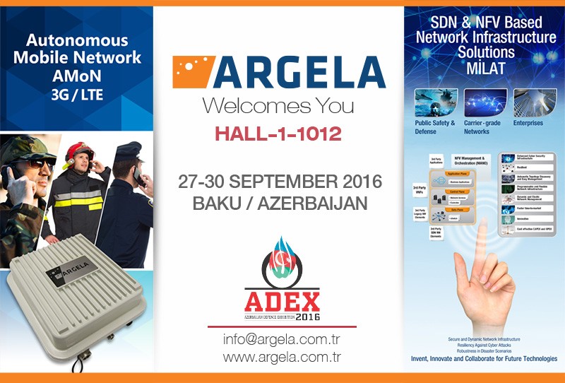 Argela Exhibited at the 2nd Azerbaijan International Defence Exhibition, ADEX 2016
