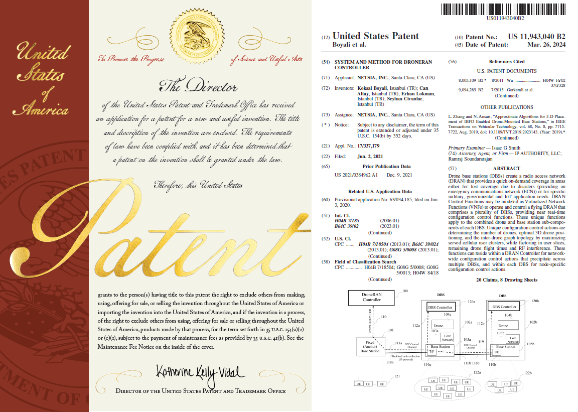 E-Grant Letters Patent U.S. 11,943,040 B2
